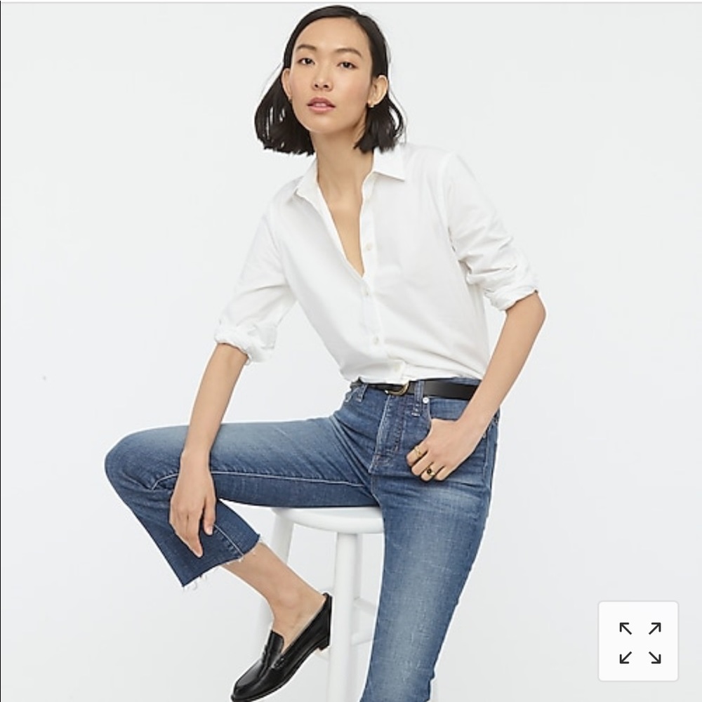 J. Crew Clean White Button Down”perfect”